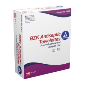 BZK Antiseptic Towelettes - 100/bx - #1303 