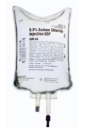 Baxter Sodium Chloride Injection, 0.9%, USP, 500 ml 