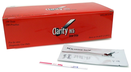 Clarity HCG Test Strips 100/bx 
