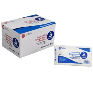 Conforming Stretch Gauze Bandage Roll, Sterile, 3" - 12/bx 