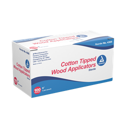 Cotton Tip Applicator 6" Ster - 100 pouches/bx (2 per pouch) 