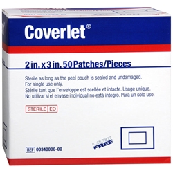 Coverlet Patch Bandage 2" x 3" 50/bx 