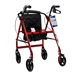 DynaGo Quad 8 - Aluminum Rollator With 7.5 inch Wheels, Red  - 10202