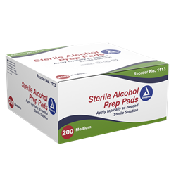Alcohol Prep Pad, Med, Sterile - 200/bx 