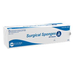 Dynarex Gauze Sponge - Non Sterile - 2x2 - 12 Ply - 200/Sleeve 