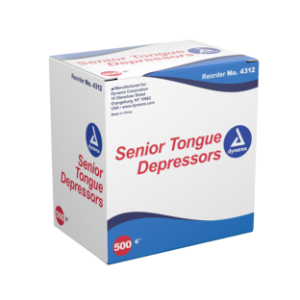 Dynarex Tongue Depressor Non Sterile, Senior 6" - 500/bx 