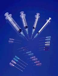 Exel Syringe & Needle, Luer Lock, 3cc, Low Dead Space Plunger, 100/bx 