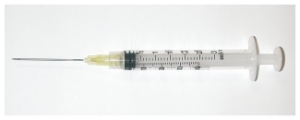 Exel Syringe & Needle, Luer Lock, 3cc, Low Dead Space Plunger, 20G x 1", 100/bx 
