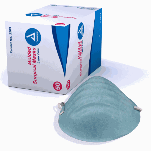 Face Mask Molded, Blue - 50/bx 