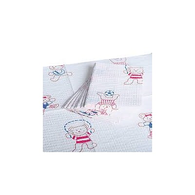 Graham Medical 2-Ply Tissue/Poly Towel, Activity Bears 500/cs 