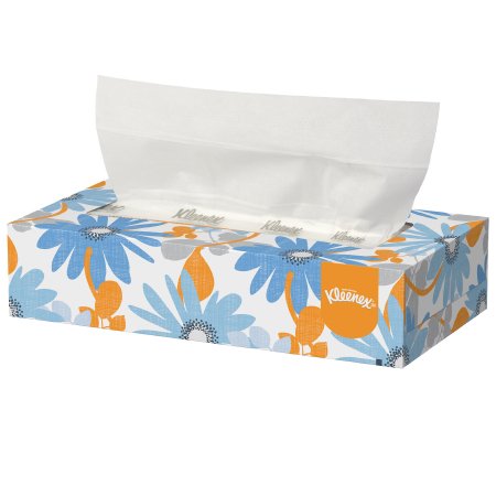 Kleenex Facial Tissues, White, 100/Box 