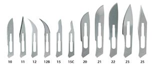 Miltex Carbon Steel Sterile Surgical Blades, 100/bx  