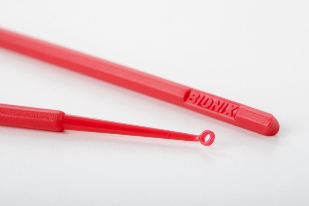 Safe Ear Curettes Red Angleloop- 50/bx 