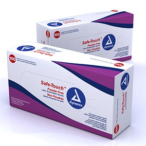 Safe-Touch Latex Exam Glove Powder Free - 100/bx, X-Large 