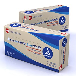 Safe-Touch Nitrile Exam Glove (non-latex) Powder Free 100/bx 
