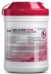 Sani-Cloth Plus Germicidal Disposable Cloth, Red Top 160 wipes 