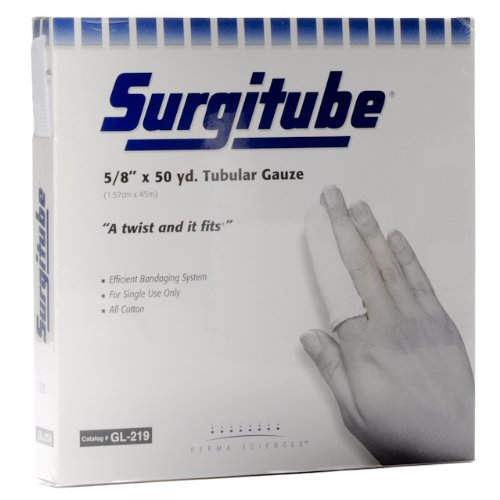 Surgitube Tubular Gauze 5/8" x 50yds White w/ Applicator 1 roll 