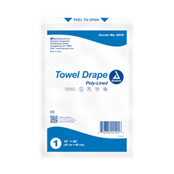 Towel Drape Sterile 18" x 26", Plain 50/bx 
