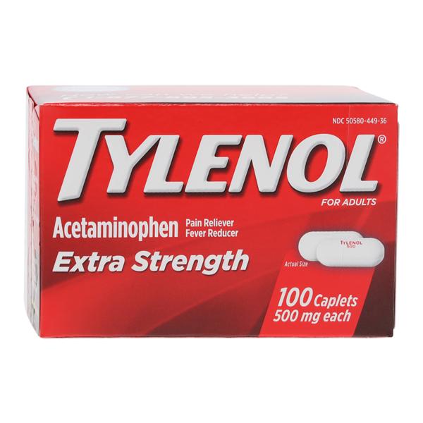 Tylenol Caps 500mg 100/Btl 