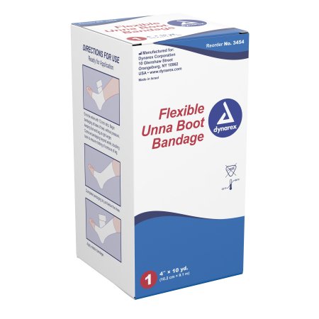 Unna Boot Bandage, 4" x 10 Yds PLAIN 