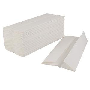 Economy White C-Fold Towels 12.75" x 10.125" 150/pk, 16pk/case (2,400 towels) 