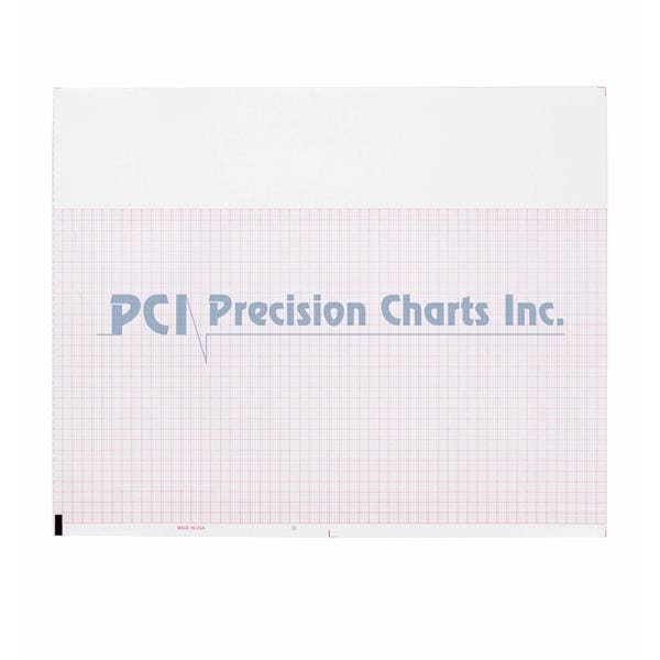 PCI Medical Cardiology Recording Chart PaperECG/EKG, Perforated, 200 Sheets/pk 