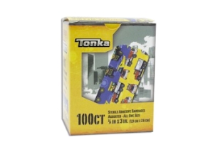 Tonka Adhesive Strip Bandages, 100/bx band-aid bandaid band aid childrens children's child