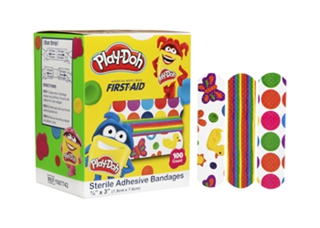 Play-Doh Bandages, 100/bx band-aid bandaid band aid childrens childrens child
