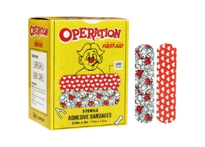 Operation Game Bandages, 100/bx band-aid bandaid band aid childrens children's child