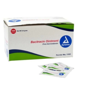 Bacitracin Ointment, 0.9g Foil Packets, 144/bx 