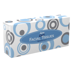 Dynarex 2-Ply Facial Tissues (8"x7"), 100/bx 