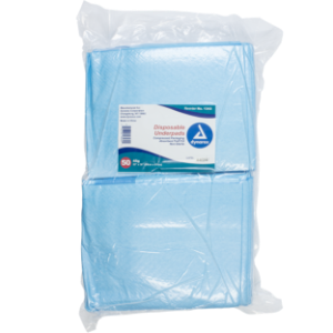 Dynarex Chux Disposable Underpads, 17 x 24 - Tissue Fill (2 ply), 100/pk, 3pk/cs 
