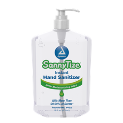 Dynarex SannyTize Instant Hand Sanitizer, 16oz Pump 