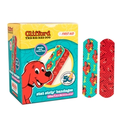 Clifford the Big Red Dog Adhesive Bandages 3/4" x 3", 100/bx band-aid bandaid band aid childrens childrens child
