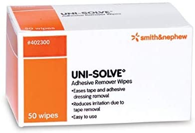Uni-Solve Adhesive Remover Wipes, 50/bx 