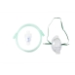 Small Volume Nebulizer Cup 6cc - 7ft (2.1m) Tubing, Pediatric Standard Connector w/ Aerosol Elongated Mask - 34122-