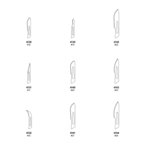 Medi-Cut Blade SS Surgical Disp, Sterile - 100/Bx 