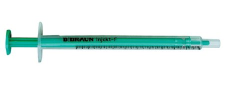 Braun 1cc Luer Slip Injekt Syringe, 100/bx 