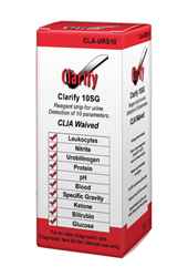 Clarity UroCheck Urine Strips, 100/bx  