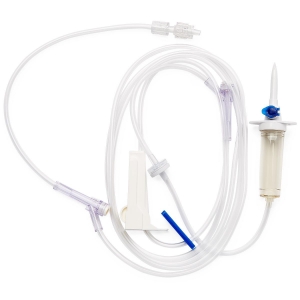 Medline IV Administration Set with 2 Pre-Slit Ports, 15 Drops / mL, 96" 