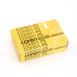 Coren 24kt Gold Plate Ear Piercer, 6pr/px 