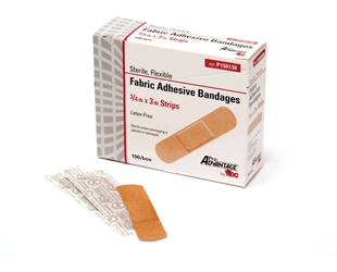 Pro Advantage Fabric Adhesive Bandages, 3/4" x 3", 100/BX band-aid bandaid band aid