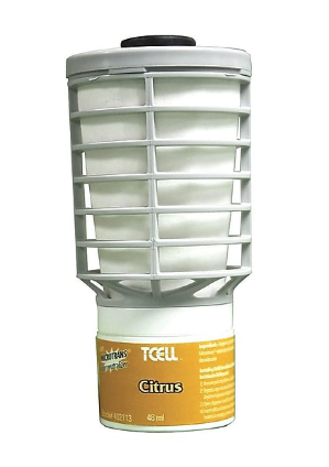 TCell Automatic Aerosol Refill, Citrus, 6/Carton  