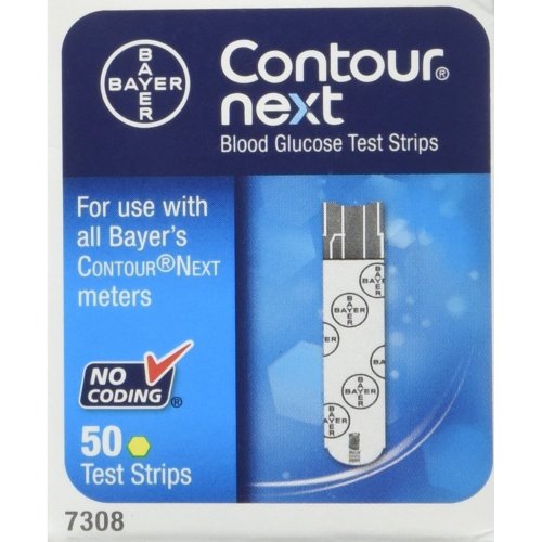 Bayer Contour NEXT Blood Glucose Test Strips, 50/bx 