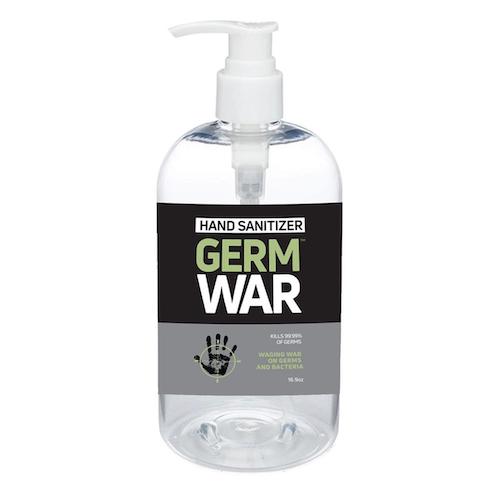 Germ War Hand Sanitizer Gel with Aloe, 62% Ethanol - Kills 99.99% of Germs  