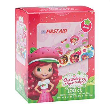 Strawberry Shortcake Bandages, Box/100 band-aid bandaid band aid childrens children's child
