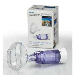 Philips Respironics Anti-Static Valved Holding Chamber with LiteTouch Mask, Large Mask 
