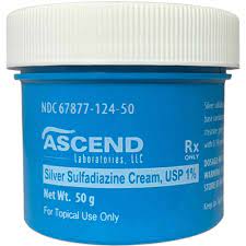 Ascend Silver Sulfadiazine Cream, UPS 1%, 50g 