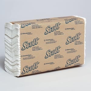 Scott C-Fold Towels, 1-Ply, 200/pk, 12pk/cs 