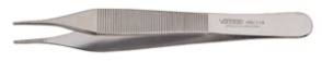 Integra Miltex Mid-Grade Adson Dressing Forceps, 4 3/4", Serrated Tips 